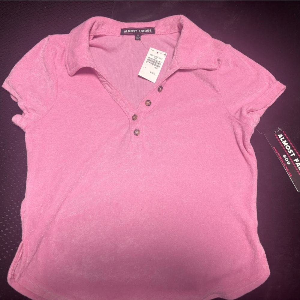 Almost Famous Pink Crop Top